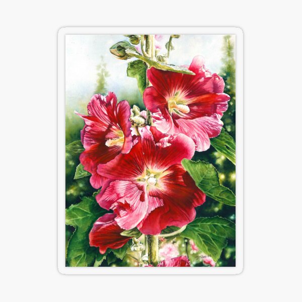 Afternoon Light Watercolor Painting Transparent Sticker