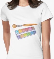 palette with brush Women's Fitted T-Shirt