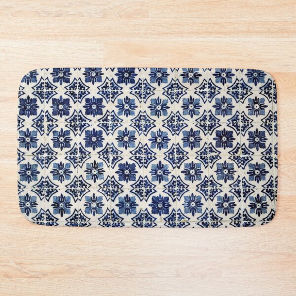 Item preview, Vintage Blue Ceramic Tiles designed and sold by Anna Lemos.