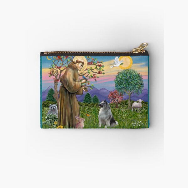 Item preview, St. Francis Blesses a Keeshond designed and sold by JeanBFitzgerald.