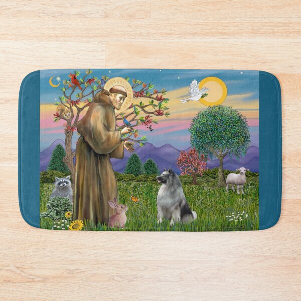 Item preview, St. Francis Blesses a Keeshond designed and sold by JeanBFitzgerald.