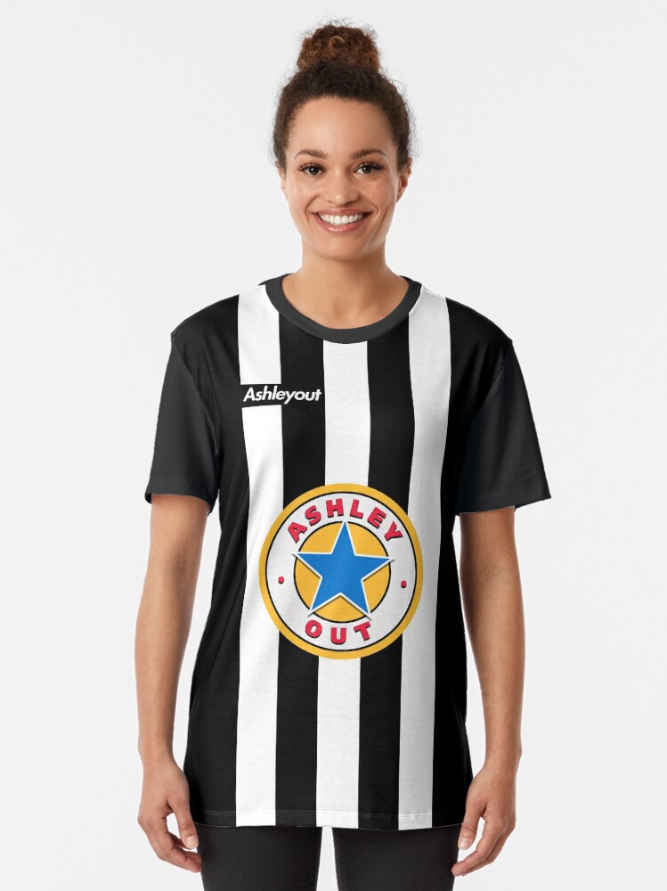Team Womens Newcastle United Crest Print T-Shirt Cotton