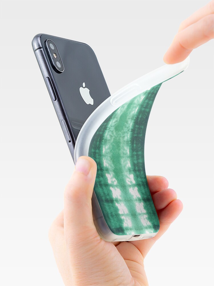 Alternate view of Green Jersey Shibori iPhone Case & Cover