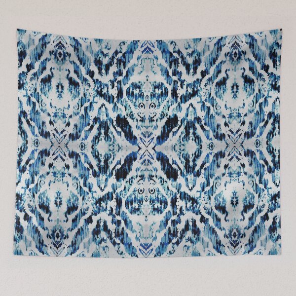 Item preview, Peacock Tie-Dye Damask designed and sold by Nina May Designs.