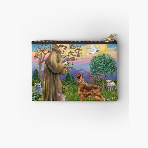 Item preview, St. Francis Blesses an Irish Setter designed and sold by JeanBFitzgerald.