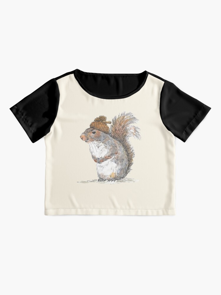Alternate view of Squirrel with an Acorn Hat Chiffon Top