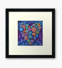 Love Rocks Mandala Stone Collection by Elspeth McLean Framed Print