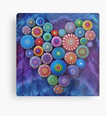 Liebe Felsen Mandala Stone Collection von Elspeth McLean Metallbild