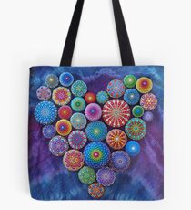 Liebe Felsen Mandala Stone Collection von Elspeth McLean Tote Bag