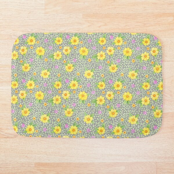 Item preview, flores de color amarillo gris designed and sold by Seehas-Design.