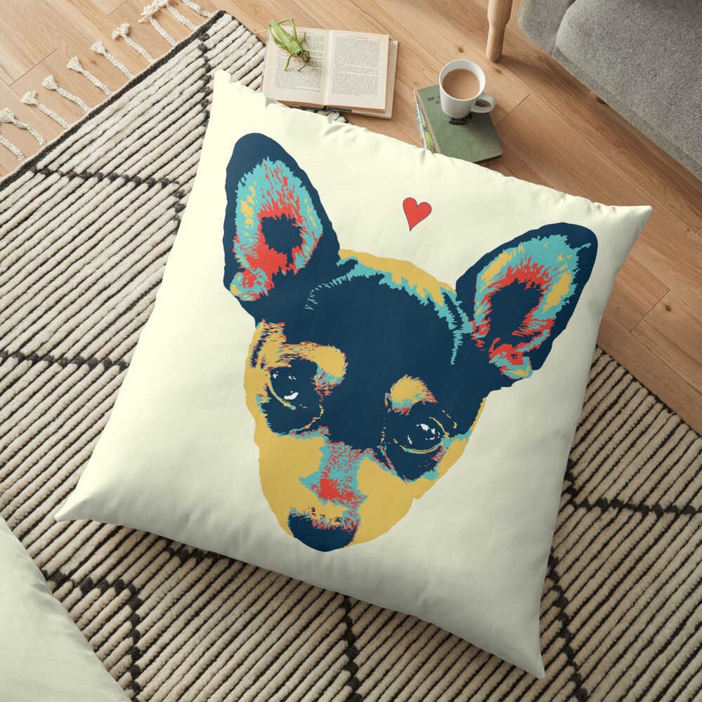 Pet Thoughts - Love Floor Pillow