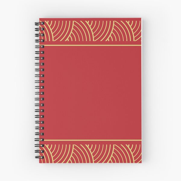 Item preview, Red and Gold Border Pattern designed and sold by Poetic Patterns Studio.