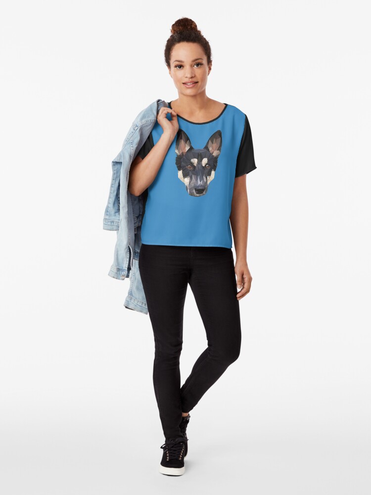 Alternate view of Digital Dog Chiffon Top