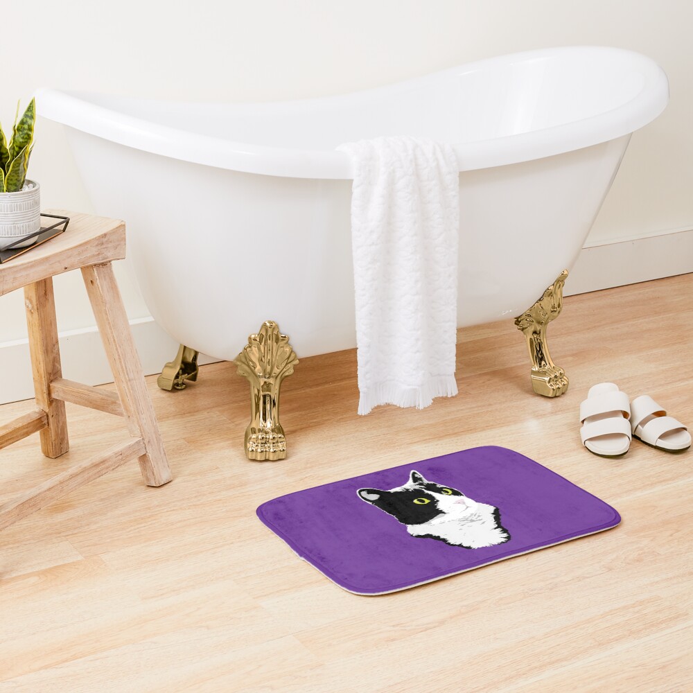 Regal Tuxedo Kitty Bath Mat