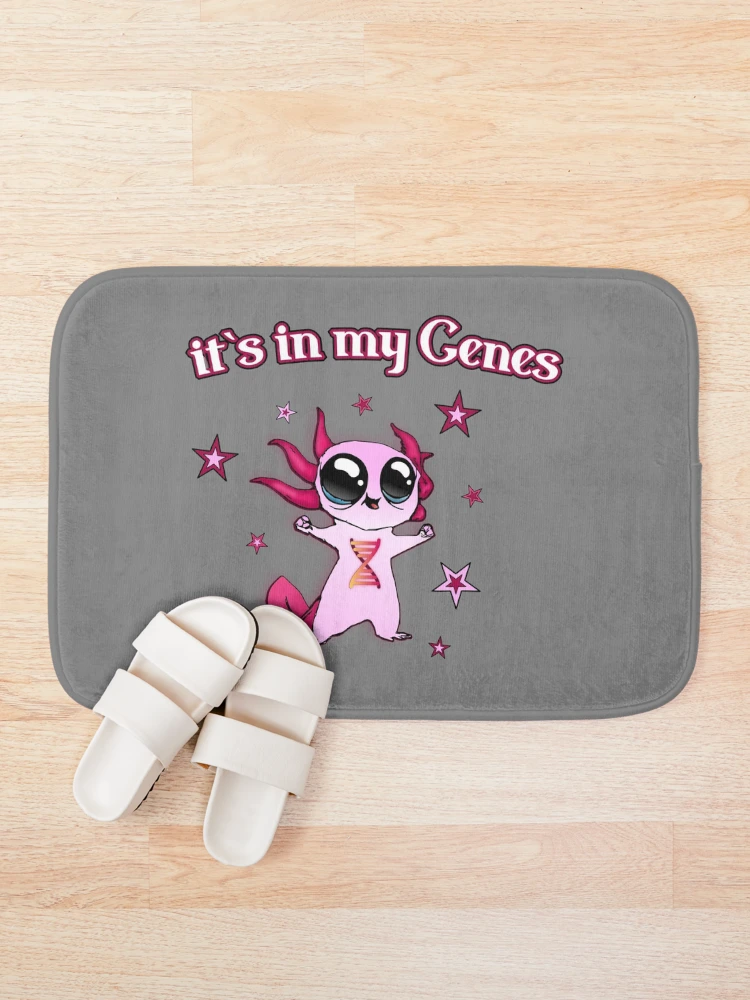 Thumbnail 1 of 6, Bath Mat, Axolotl DNA designed and sold by Raeolus.