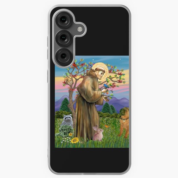 Item preview, St. Francis Blesses a Chinese Shar Pei designed and sold by JeanBFitzgerald.