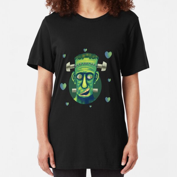 Frankenstein in Love Slim Fit T-Shirt