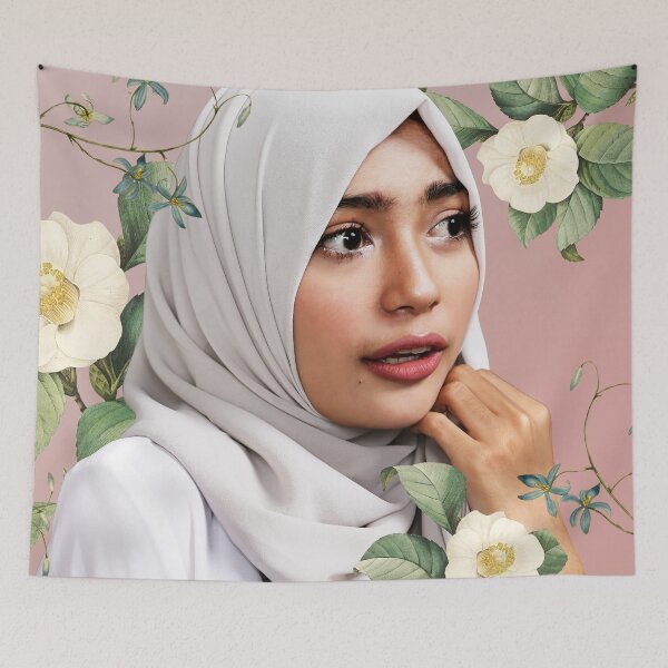 Item preview, Shaia with the White Flowers designed and sold by grandreverie.