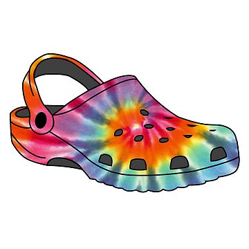 Light colored tie dye 2024 crocs