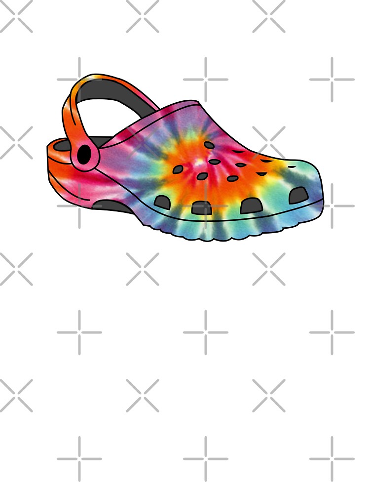 rainbow tie dye crocs
