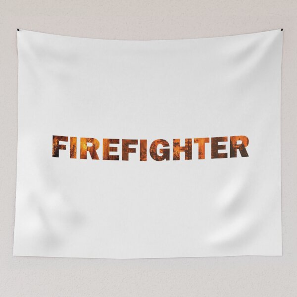 Item preview, Firefighter Text in Fire designed and sold by NorseTech.