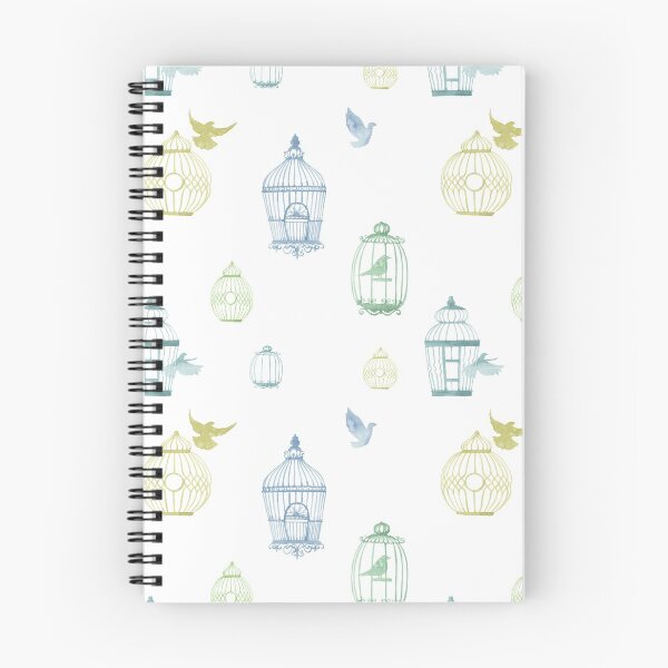 Item preview, Whimsical Watercolor Birdcage Pattern designed and sold by TheJessaChannel.