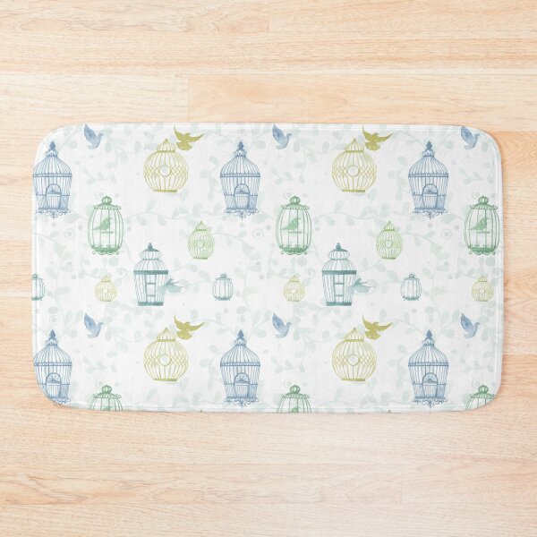 Item preview, Whimsical Watercolor Birdcage Pattern designed and sold by TheJessaChannel.