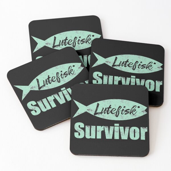Item preview, Lutefisk Survivor  Funny Scandinavian Fishing Shirt designed and sold by funnytshirtemp.