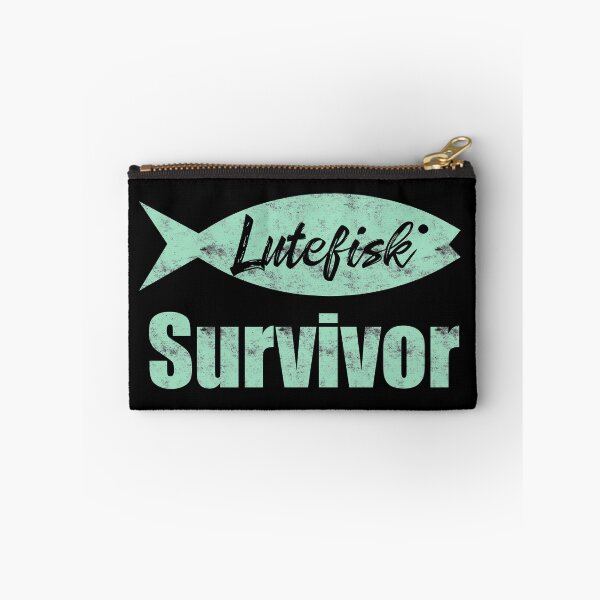 Item preview, Lutefisk Survivor  Funny Scandinavian Fishing Shirt designed and sold by funnytshirtemp.