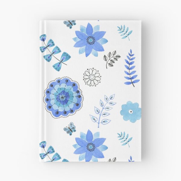 Item preview, Blue Floral Pattern on White - Branches designed and sold by TheJessaChannel.