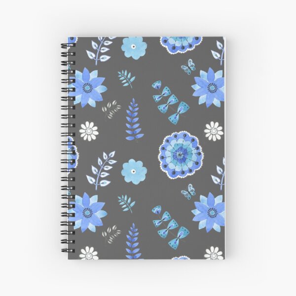 Item preview, Blue Floral Pattern on Dark - Branches designed and sold by TheJessaChannel.