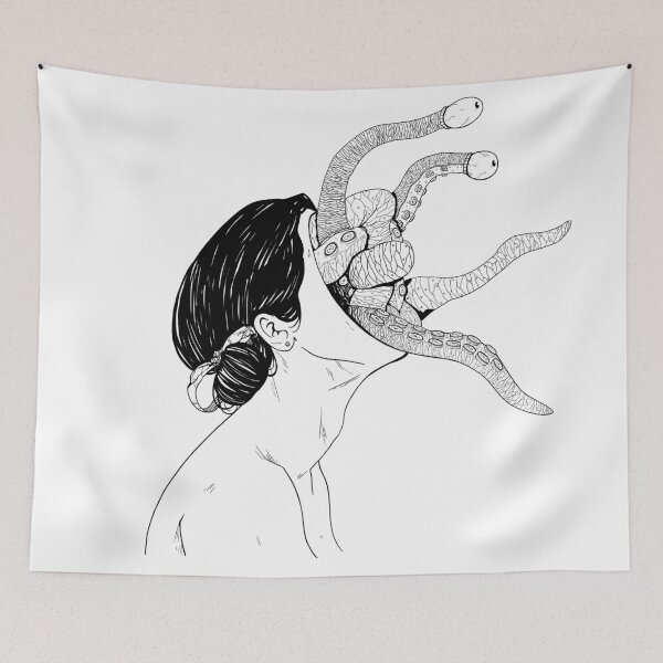 Item preview, Tentacle Face Line designed and sold by ArtomalyArt.