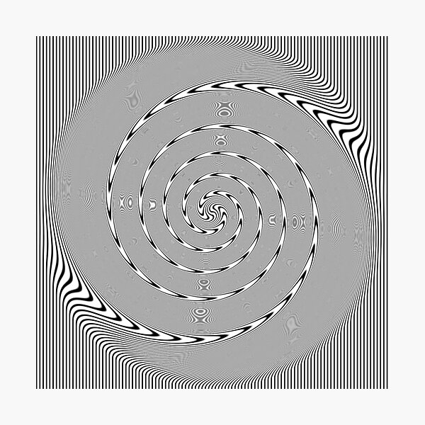 #Design, #abstract, #pattern, #illustration, psychedelic, target, vortex, decoration, modern, art, hypnosis Photographic Print