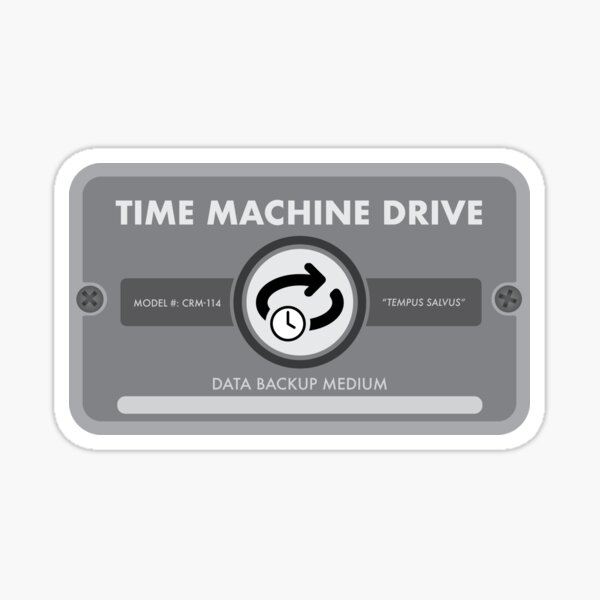 Time Machine Drive - External Hard Drive (#004 in a series) Sticker