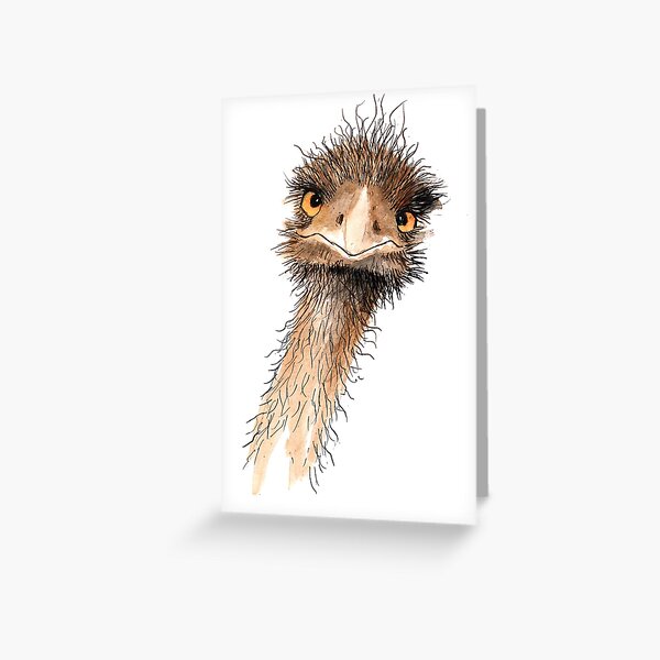 Ostrich Greeting Card