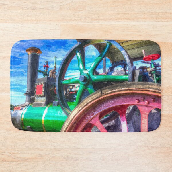 Item preview, Clayton and Shuttleworth Traction Engine Art designed and sold by Londonimages.