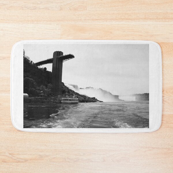 Item preview, American Falls Showing the Horseshoe Falls - Black and White designed and sold by BritishYank.