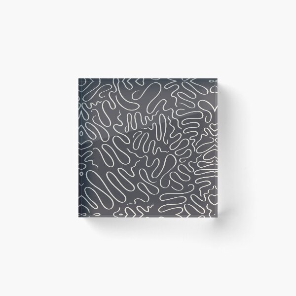 Item preview, Black and white ribbon swirls pattern designed and sold by HannaPaulina.