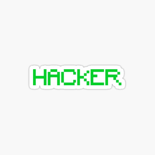 Hacker Sticker By Mstfcntrk Redbubble 1456