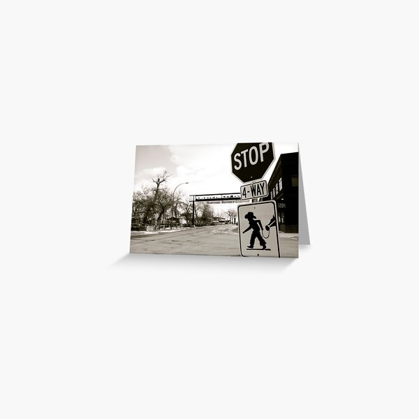 Cowboy Crossing Greeting Card