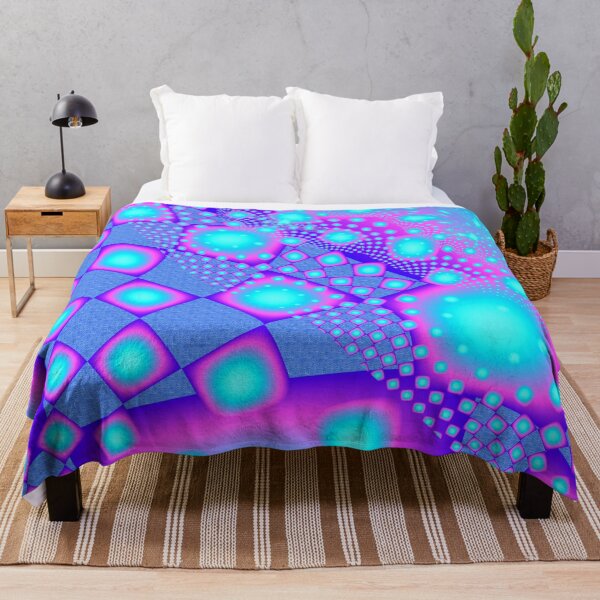 Item preview, Neon Molecules Psychedelic Fractal designed and sold by bohemianbound.