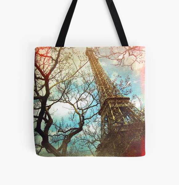 Eiffel Tower All Over Print Tote Bag