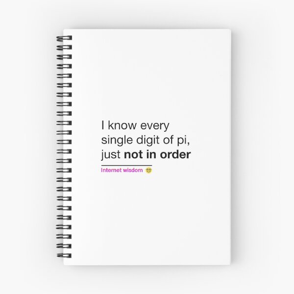 Item preview, I know every single digit of pi, just not in order designed and sold by Juandiegoles.