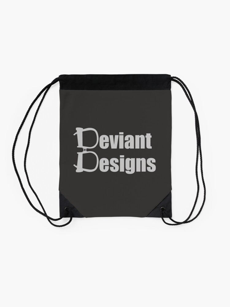 Alternate view of Deviant Designs - Light Drawstring Bag