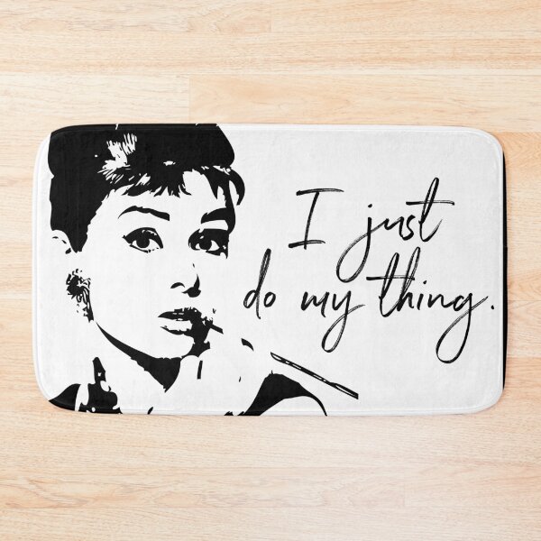 Item preview, Audrey Heburn, I Just Do My Thing #blackandwhite designed and sold by Amy Brinkman.