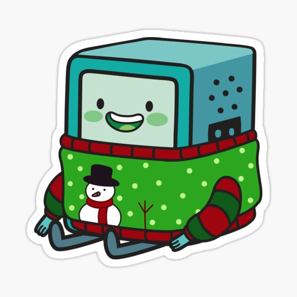 Vista previa del artículo con la obra «BMO Navidad», diseñado y vendido por plushism.
