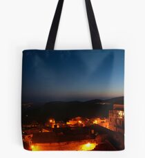 Safed old city at night Tote Bag