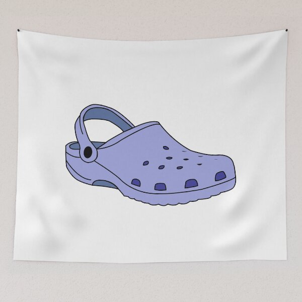 Aperçu de l'œuvre Crocs bleu glace créée et vendue par EmilyCreations.