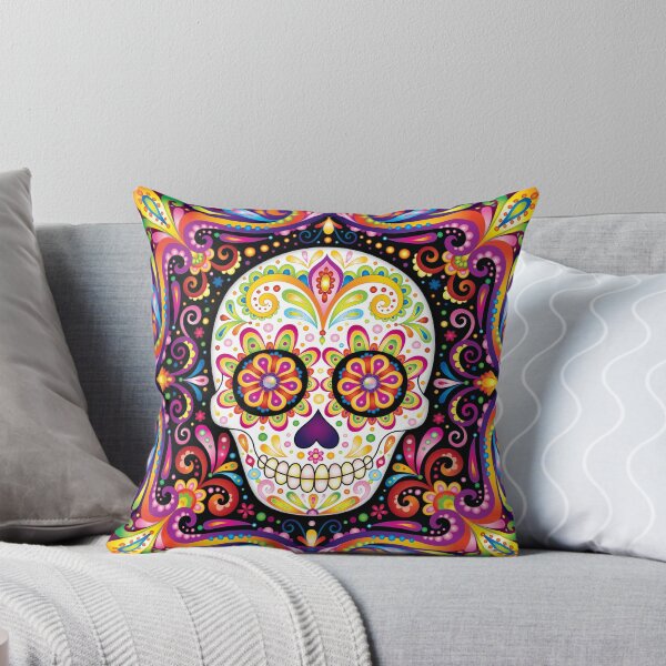 Item preview, Psychedelic Sugar Skull - Colorful Art by Thaneeya McArdle designed and sold by Thaneeya McArdle.