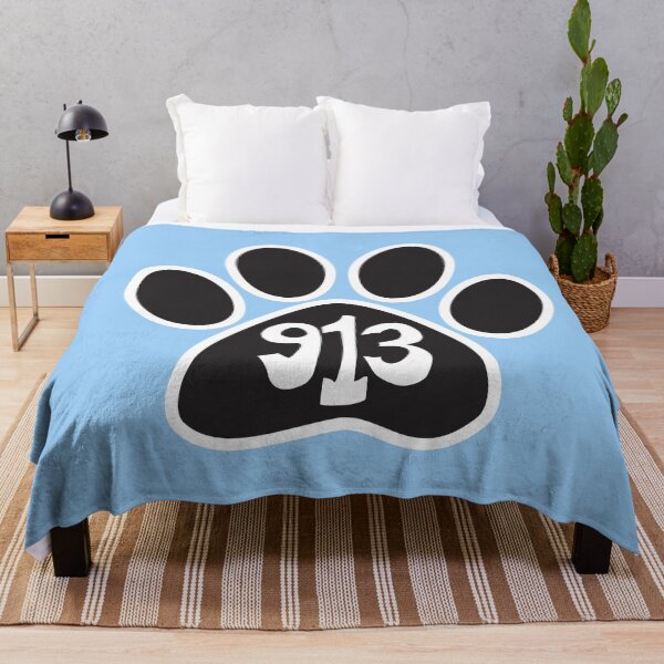 Item preview, Hand Drawn Kansas Paw 913 Area Code designed and sold by itsrturn.